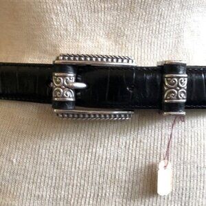 Brighton Black and Silver Women's Belt